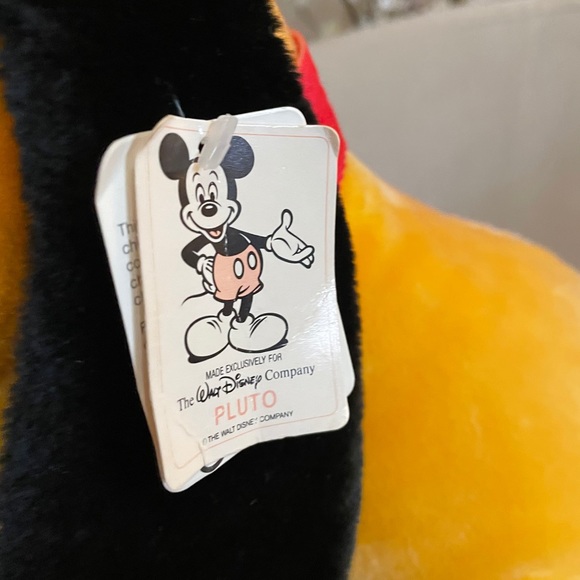 NWT Vintage Disneyland Large Sitting Pluto Plush - Picture 3 of 11